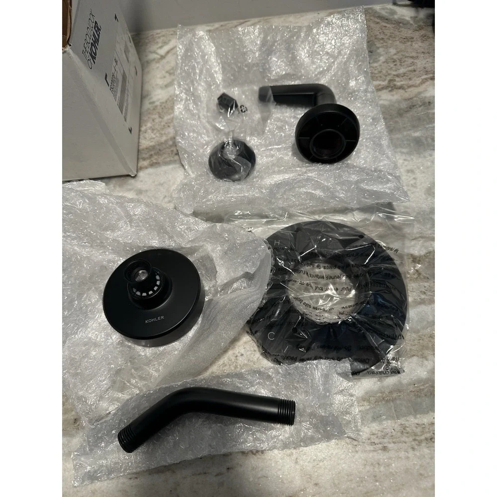 New Genuine Kohler K-TS22028-4-BL Tempered Shower Set With Trim- Matte Black